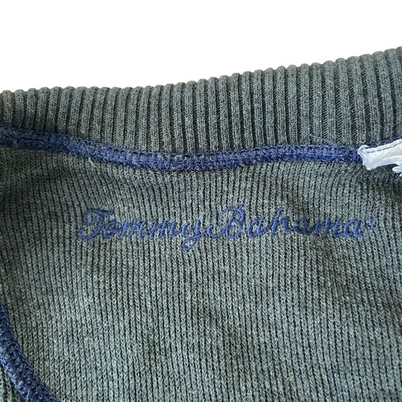 Tommy Bahama 1/4 Zip Pullover Men's Size XL Reversible Blue Green Sweatshirt - Picture 2 of 6